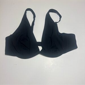 Athleta Black Triangle Bikini Underwire Top Swimwear